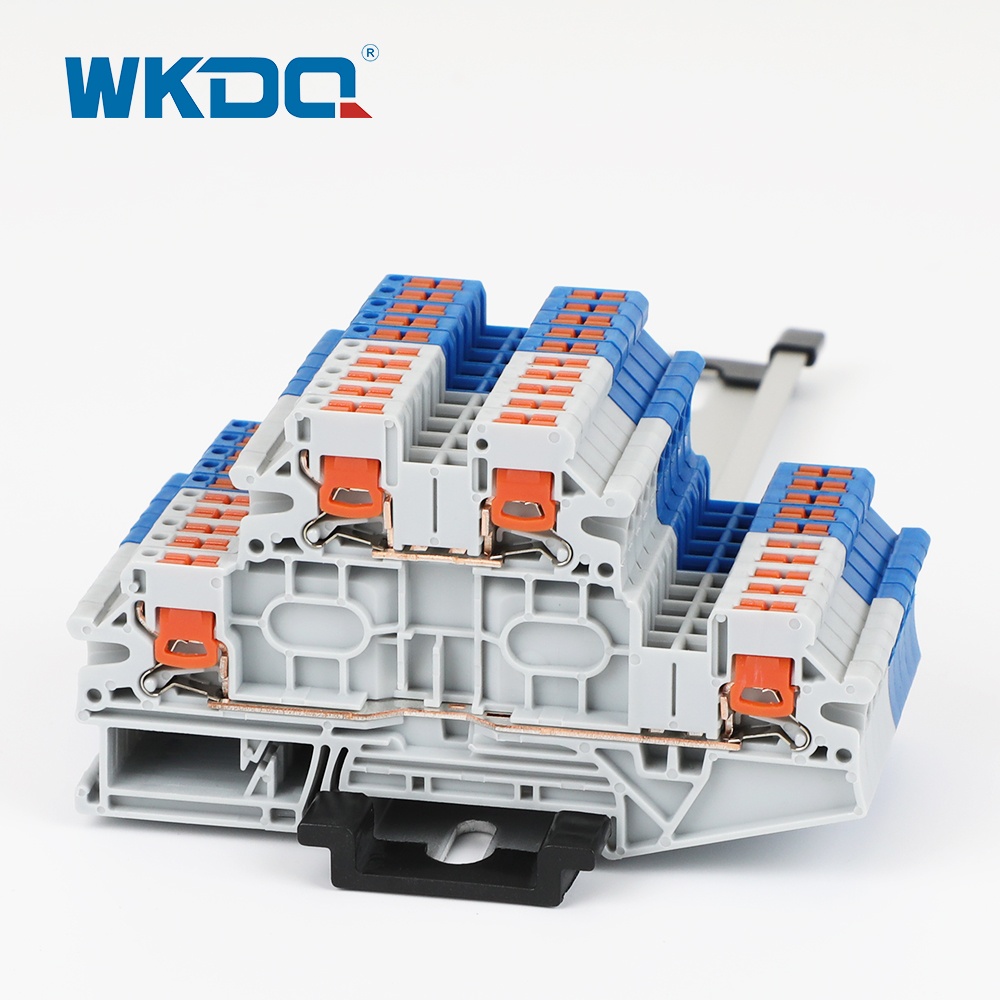 Bloco terminal tipo push-in de 2 níveis JPTTBV2.5