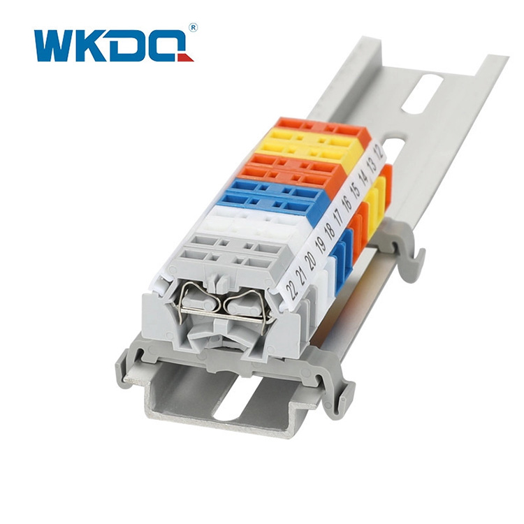 260-301B Conector de bloco de terminais tipo mola Montagem de encaixe Sem parafusos 2 condutores Economia de tempo Alta qualidade Cor cinza