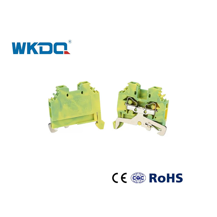 281-107 Conector de bloco de terminais tipo mola elétrica universal 4 mm resistente à vibração, cor verde