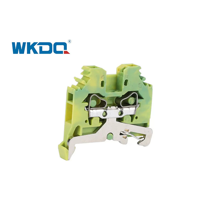 281-107 Conector de bloco de terminais tipo mola elétrica universal 4 mm resistente à vibração, cor verde