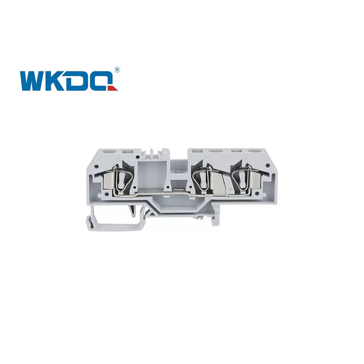 282-681 6mm Conector de bloco de terminais de mola CE Conexão de cabo para fiação de alimentação e controle