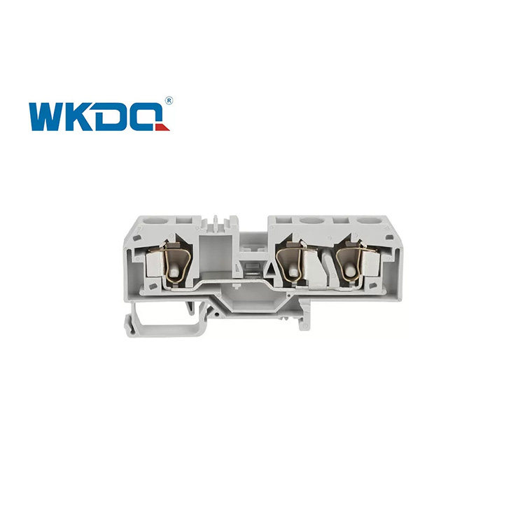Conector de mola de cabo 284-681 3 condutor através do bloco de terminais de braçadeira de mola para montagem em trilho