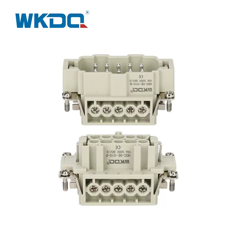 6 núcleos retangulares AWG18 conectores de cabos pesados ​​IP65