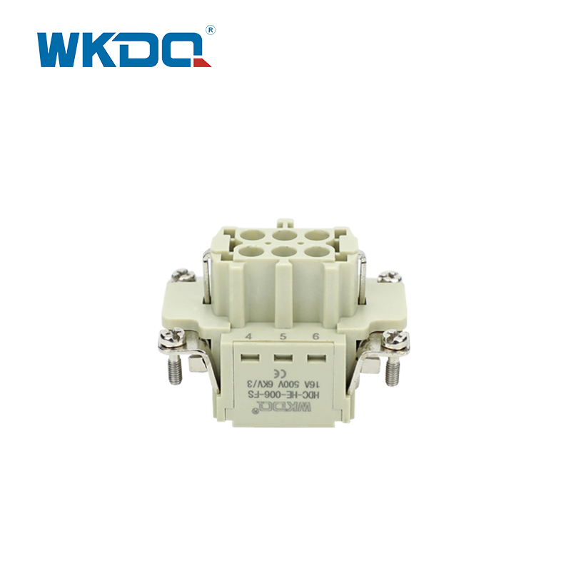 Conector elétrico à prova d'água feminino masculino de 6 pinos