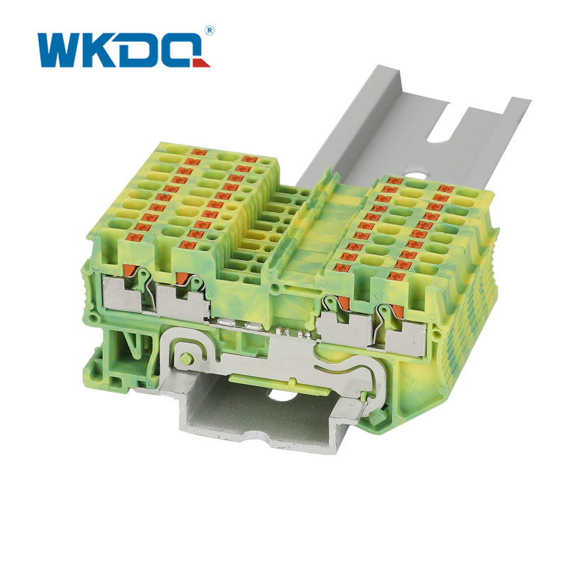 Conectores elétricos montados convenientes do bloco de terminais do trilho do ruído com longa vida