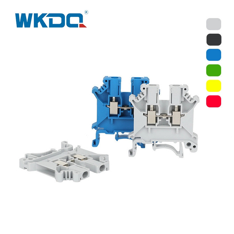 Trilho Din JUK 3N Parafuso Bloco Terminal Elétrico 10AWG Resistente à Vibração