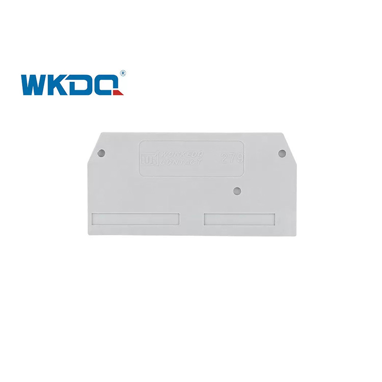 Gaiola de mola de trilho dinâmico Conectores de bloco de terminal universal Tampas de extremidade Placa de nylon PA66 de alta qualidade