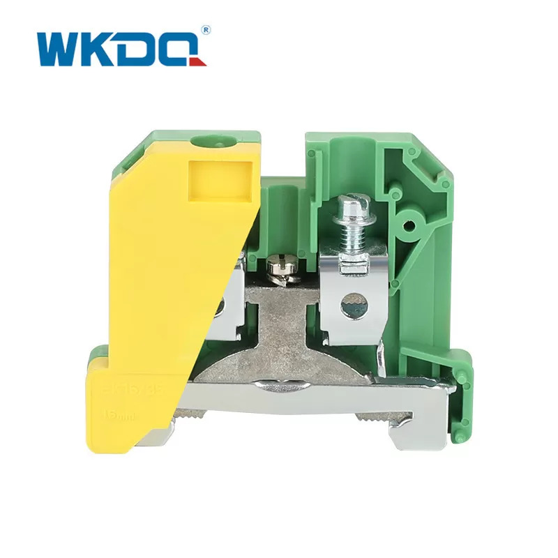 JEK 16_35 Parafuso no Conector do Bloco Terminal de Aterramento Proteção de Terra de 2 Vias Durável Nylon PA66 Padrão Verde de Alta Qualidade