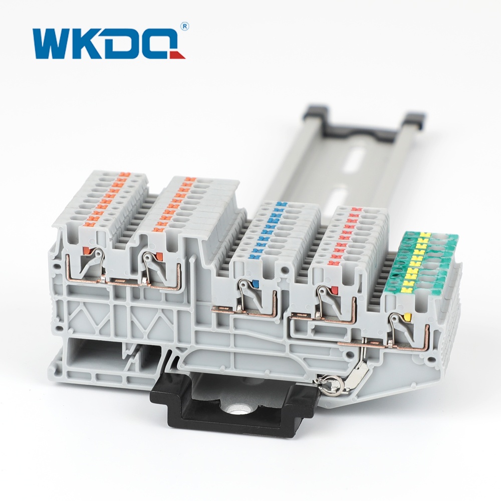 Bloco terminal de aterramento JPTIO1.5 S 4 PE para sensores