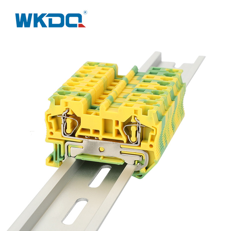 Seção transversal da cor verde 800V 41A 4mm do conector do bloco de terminais da mola de JST 4-PE