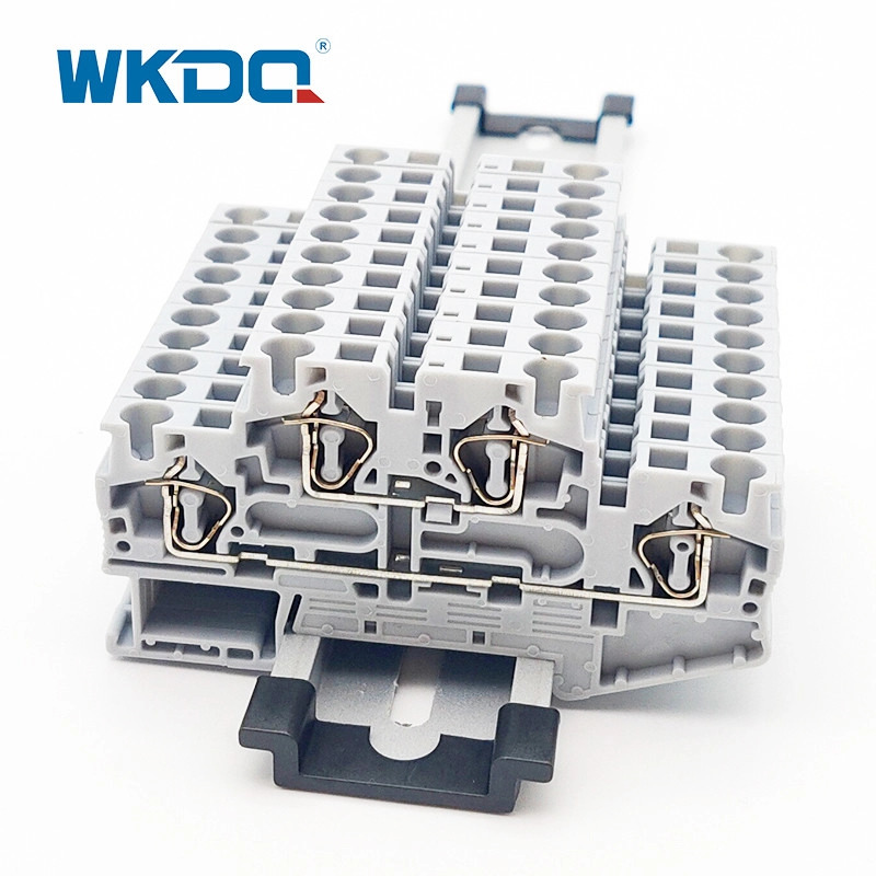 JSTTB Conector de bloco terminal de 4 molas Cor cinza Dois condutores de alta qualidade