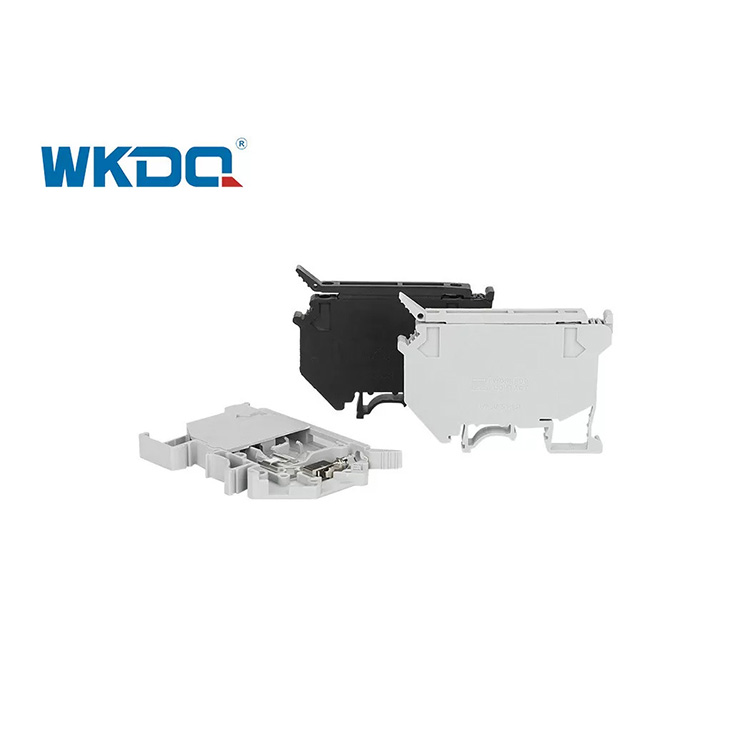 Conector de bloco de terminais de parafuso JUK 5-HESI série britânica Tipo de trilho cinza e preto