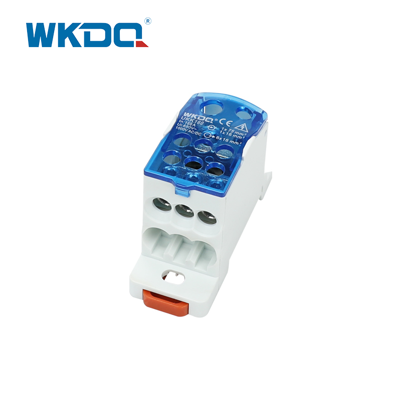 Distribuidor do bloco de poder da caixa de distribuição UKK 160A da junção com tampa transparente