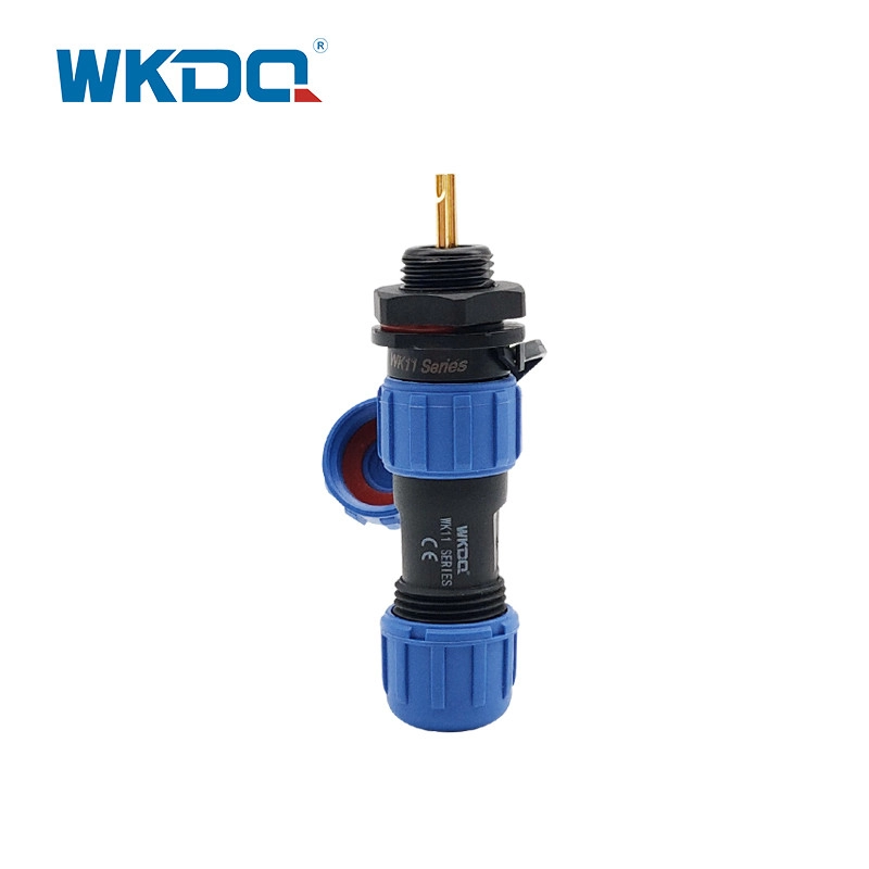 Conector impermeável masculino e feminino