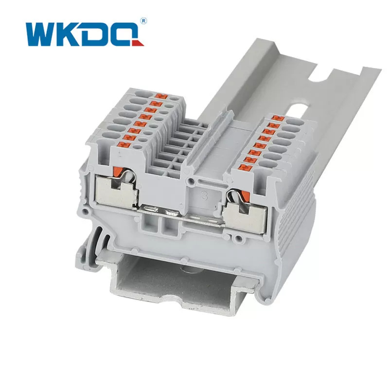 Nylon PA66 Din Rail NS35 Bloco Terminal