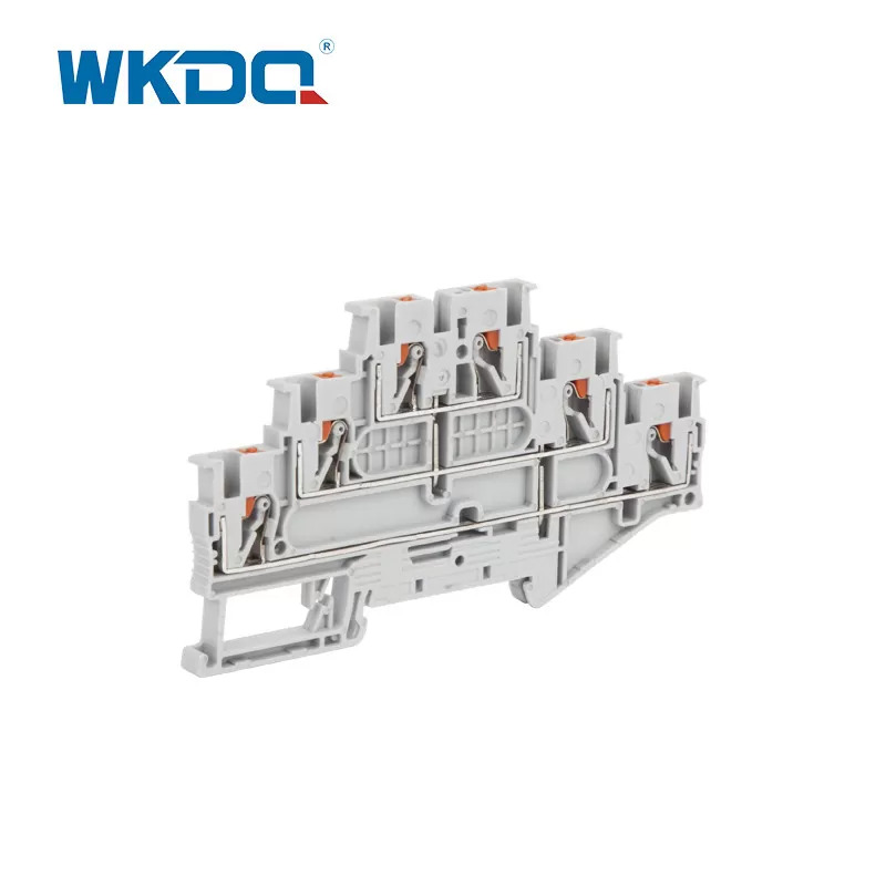 Conector de fio do bloco de terminais push-in PT2.5 Fiação rápida Terminal de mola combinada