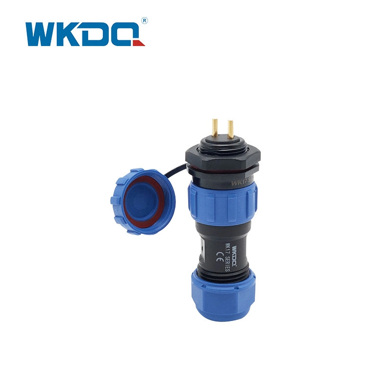 Conector à prova d'água para aviação Sp Series IP68 Tomada Wk17 Porca traseira Acoplamento rosqueado