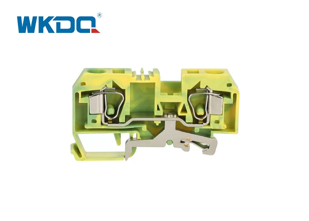 Bloco terminal PA66 com braçadeira de mola