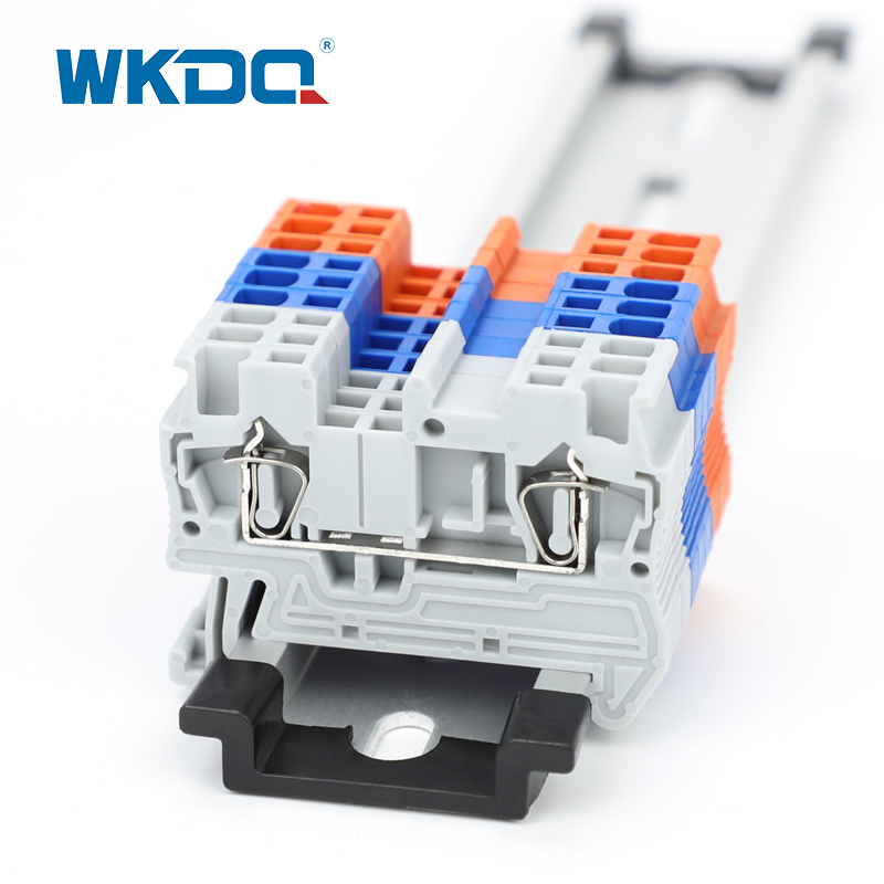 Bloco terminal com mola