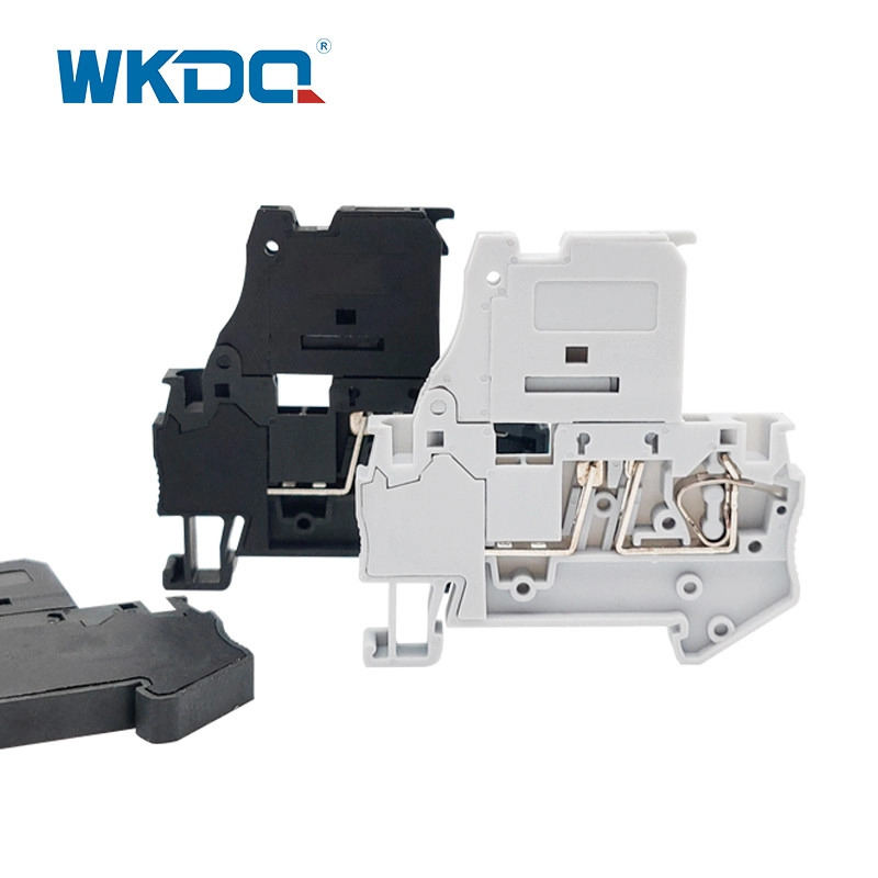 ST4 - Conector de bloco terminal de mola de fusível HESI montado em trilho Din