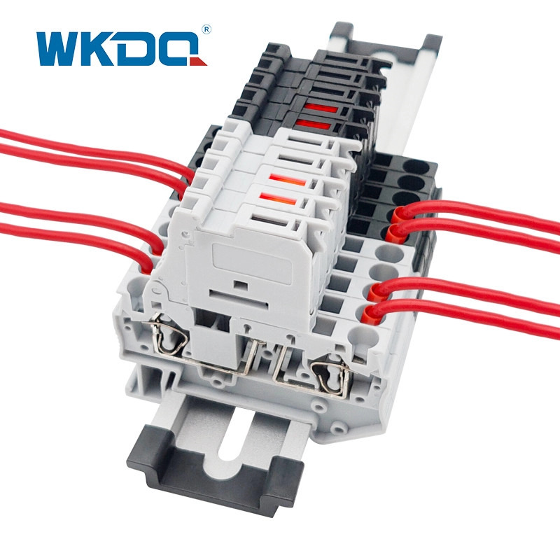 ST4-HESILED Fusível Led Bloco Terminal Clamp Mola Fiação 300V