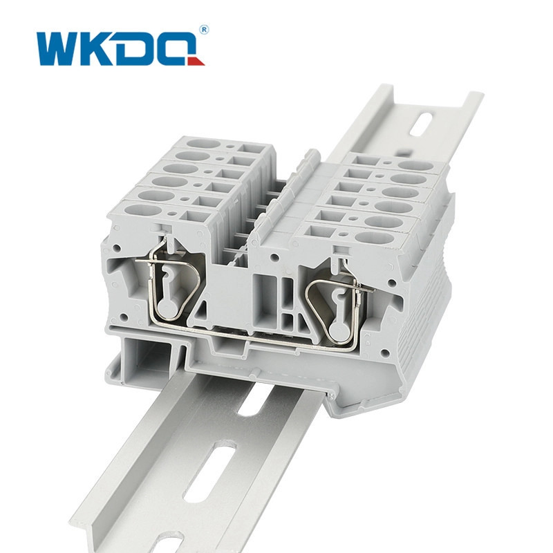 Blocos terminais de mola de três camadas multiníveis 4 mm² IEC 60947-7-1