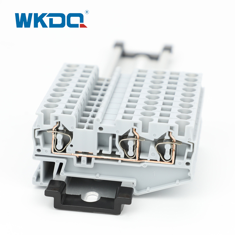 Conector de bloco de terminal de duas fontes