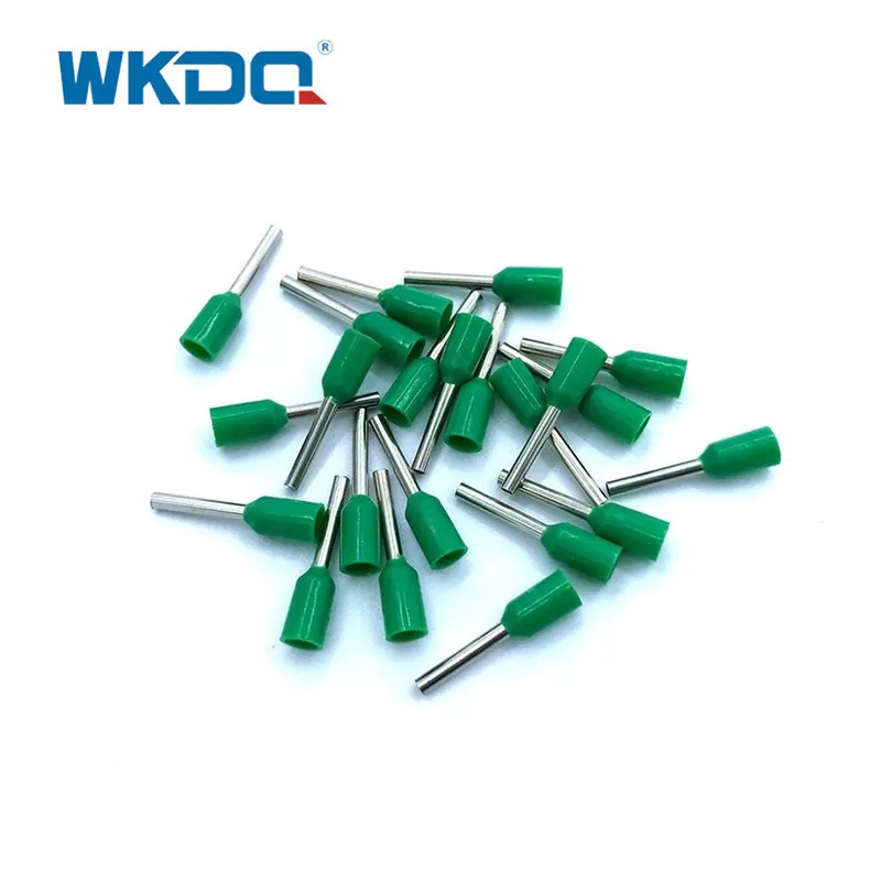 Terminais de fio isolados VE2510 2,5 mm² Terminais de extremidade de cabo Cadarço de entrada única