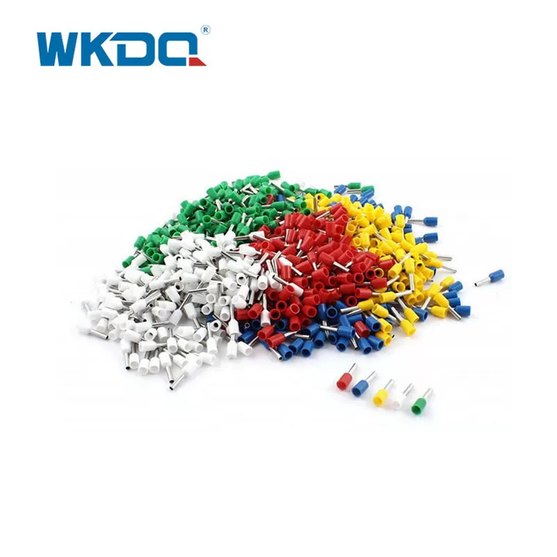 VE6012 6,0 mm² Tubular Crimping Virola Terminal Cordão de Nylon Durável Conector Niquelado