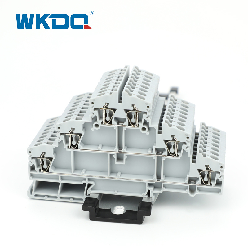 Terminal de mola com conector de fio de 3 camadas