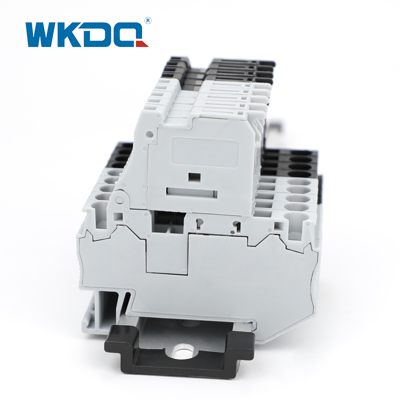 Conector de fio com terminais fusíveis