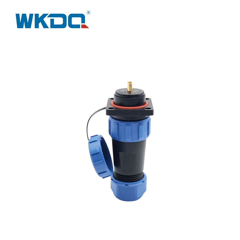Tomada com rosca Wk21 Conector à prova d'água Montagem em linha Cabo de fio Acoplador Aviação